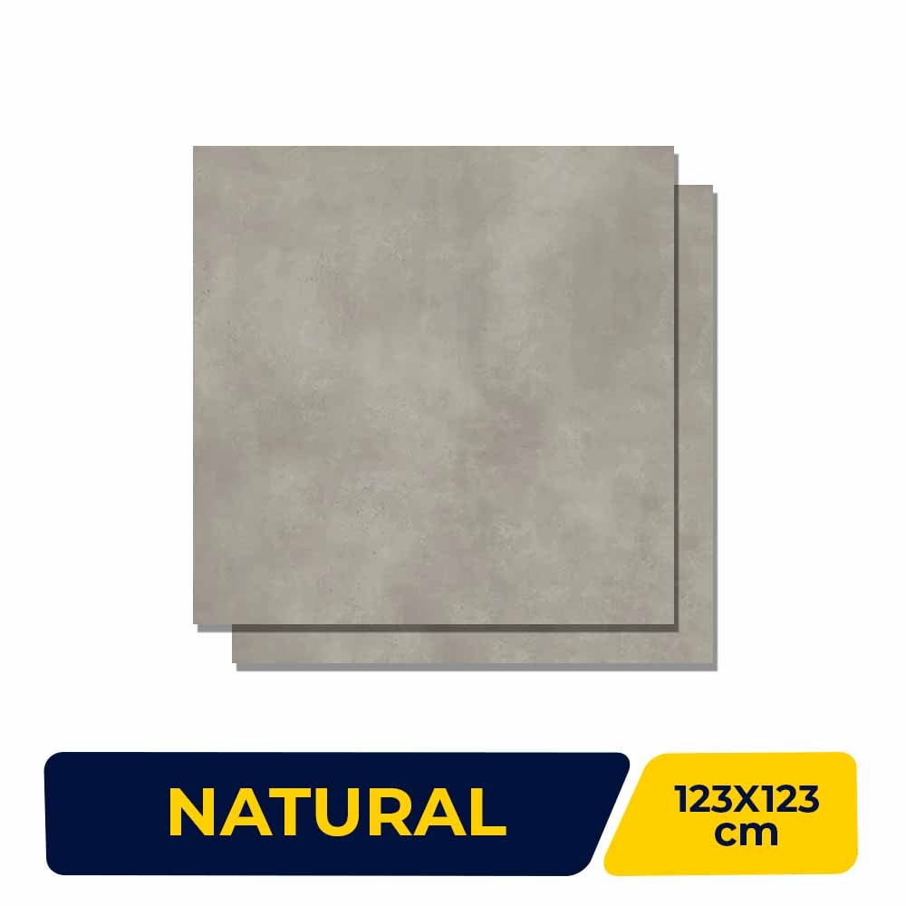 Porcelanato Natural 123x123cm Caixa 3,03m² Villagres House Cement Retificado - 123016