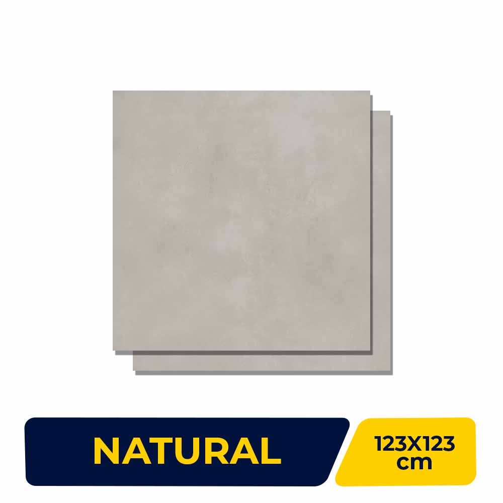 Porcelanato Natural 123x123cm Caixa 3,03m² Villagres House Silver Retificado - 123004