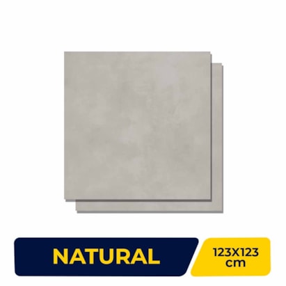 Porcelanato Natural 123x123cm Caixa 3,03m² Villagres House Silver Retificado - 123004
