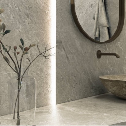 Porcelanato Natural 123x123cm Caixa 3,03m² Villagres Pietra Di Merapi Grigio Retificado - 123056