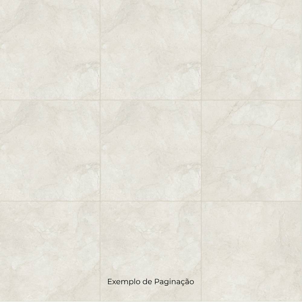 Porcelanato Natural 123x123cm Caixa 3,03m² Villagres Pietra Di Milos Brianco Retificado - 123054