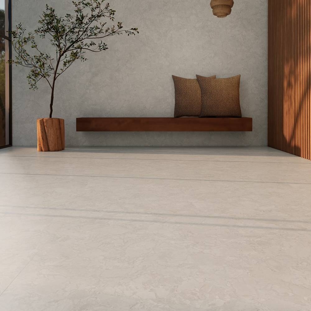 Porcelanato Natural 123x123cm Caixa 3,03m² Villagres Zen Aurora Retificado - 123064