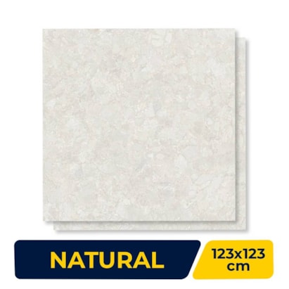 Porcelanato Natural 123x123cm Caixa 3,03m² Villagres Zen Aurora Retificado - 123064