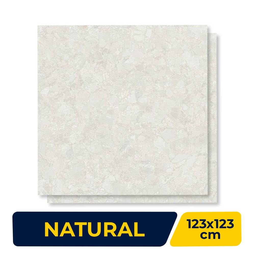Porcelanato Natural 123x123cm Caixa 3,03m² Villagres Zen Aurora Retificado - 123064