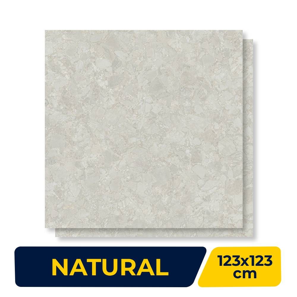 Porcelanato Natural 123x123cm Caixa 3,03m² Villagres Zen Orvalho Retificado - 123065
