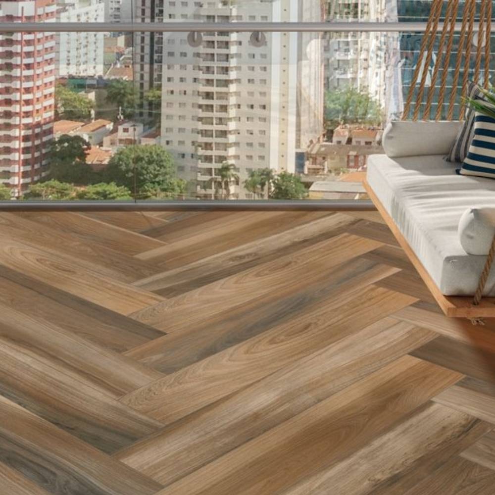 Porcelanato Natural 19x117cm Caixa 1,33m² Portinari Tavola Retificado - 6060454