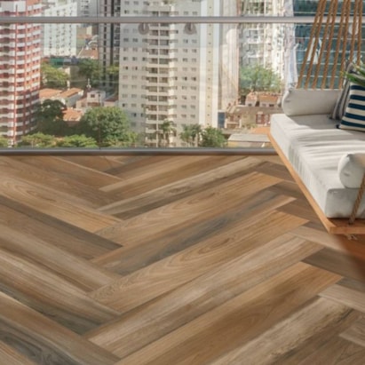 Porcelanato Natural 19x117cm Caixa 1,33m² Portinari Tavola Retificado - 6060454