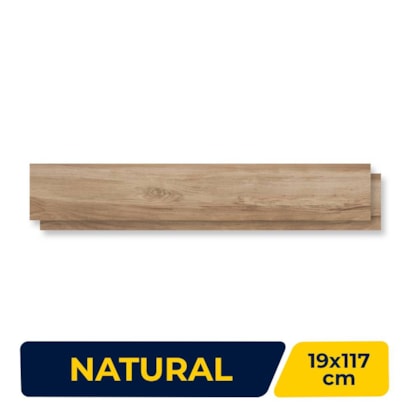 Porcelanato Natural 19x117cm Caixa 1,33m² Portinari Tavola Retificado - 6060454