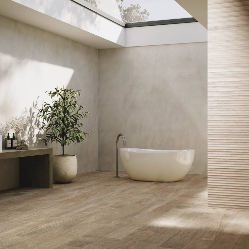 Porcelanato Natural 20x120cm Caixa 1,19m² Portobello Arca Nordic ST Retificado - 210454E