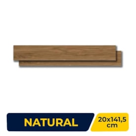 Porcelanato Natural 20x141,5cm Caixa 1,42m² Villagres Bali Jatoba Retificado - 200019