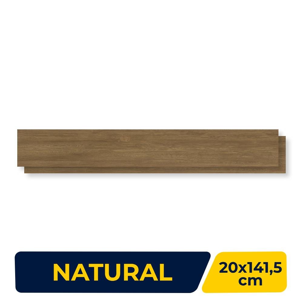 Porcelanato Natural 20x141,5cm Caixa 1,42m² Villagres Ecoville Jatoba Retificado - 200032