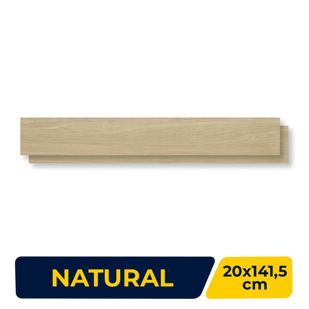 Porcelanato Natural 20x141,5cm Caixa 1,42m² Villagres Matsu Bambu Retificado - 200033
