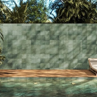 Porcelanato Natural 20x20cm Caixa 0,80m² Gaudi Esmeralda Retificado - GD021