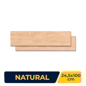 Porcelanato Natural 24,5x100cm Caixa 2,20m² Villagres Amendola Retificado - 24057