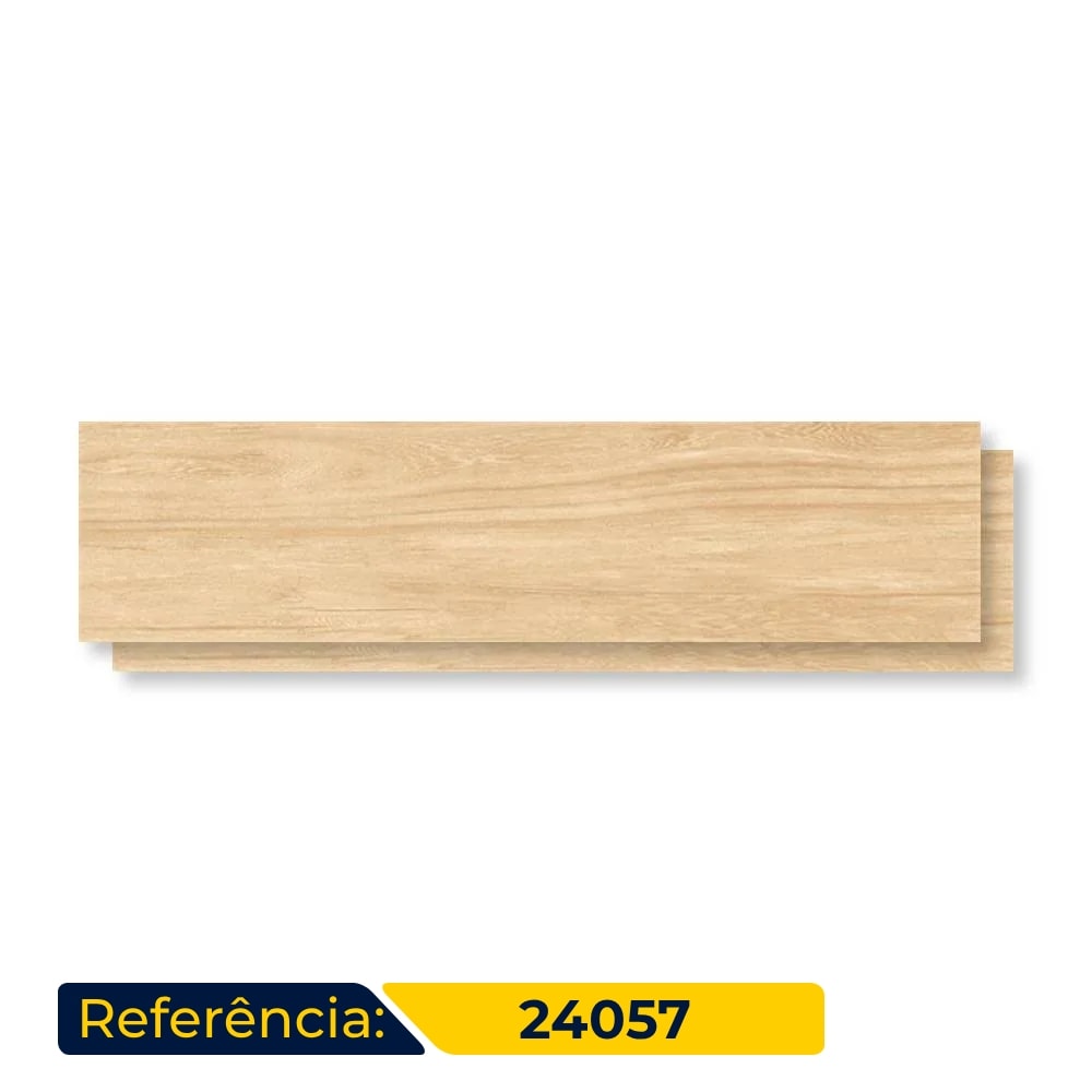 Porcelanato Natural 24,5x100cm Caixa 2,20m² Villagres Amêndola Retificado - 24057