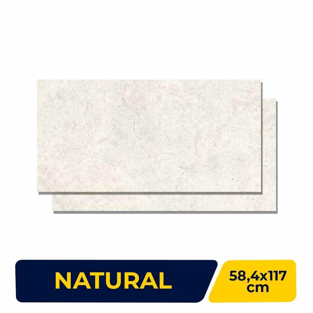Porcelanato Natural 58,4x117cm Caixa 1,37m² Portinari Ritual Retificado - 6062450