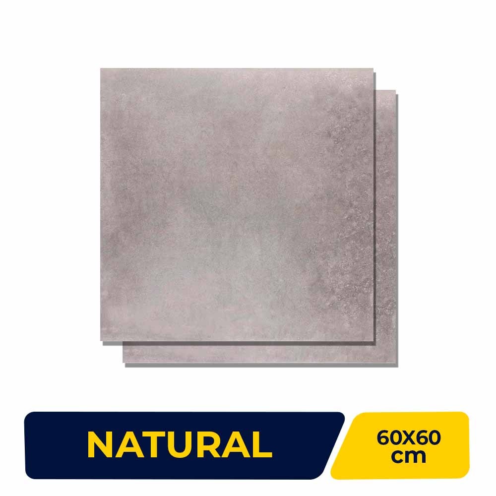 Porcelanato Natural 60x60cm Caixa 1,43m² Porto Bello Nord Cement Retificado - 27282