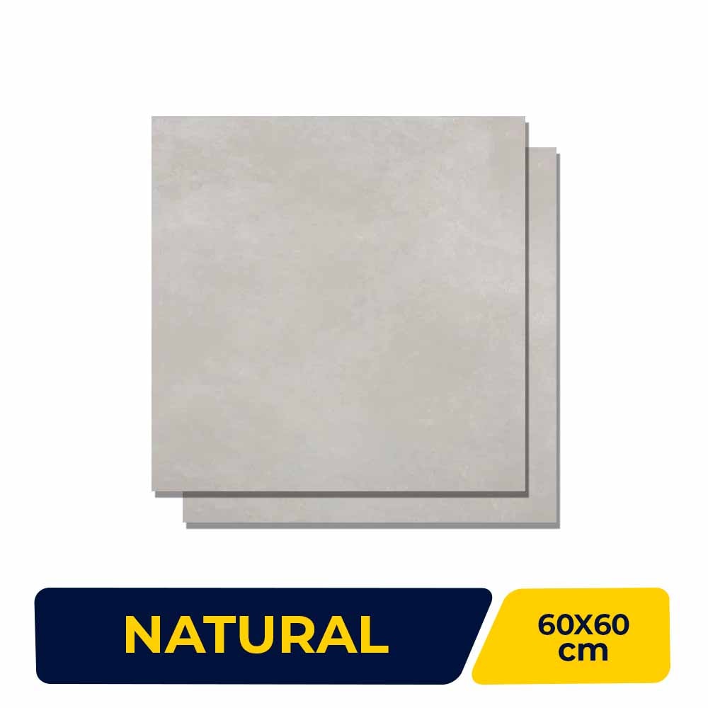Porcelanato Natural 60x60cm Caixa 1,46cm Portobello Cimento Cinza Bold - 20707E