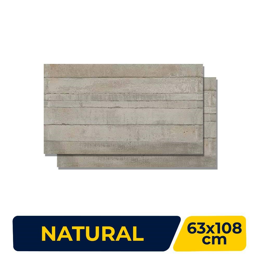 Porcelanato Natural 63x108cm Caixa 2,03m² Villagres City Cement Retificado - 630037