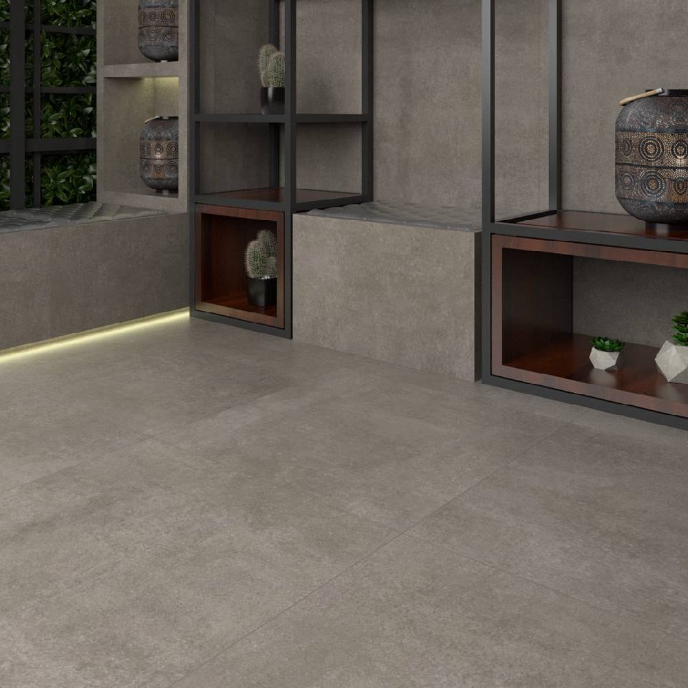 Porcelanato Natural 71.6x71.6cm Caixa 2,56m² Villagres Denver Retificado - 710074