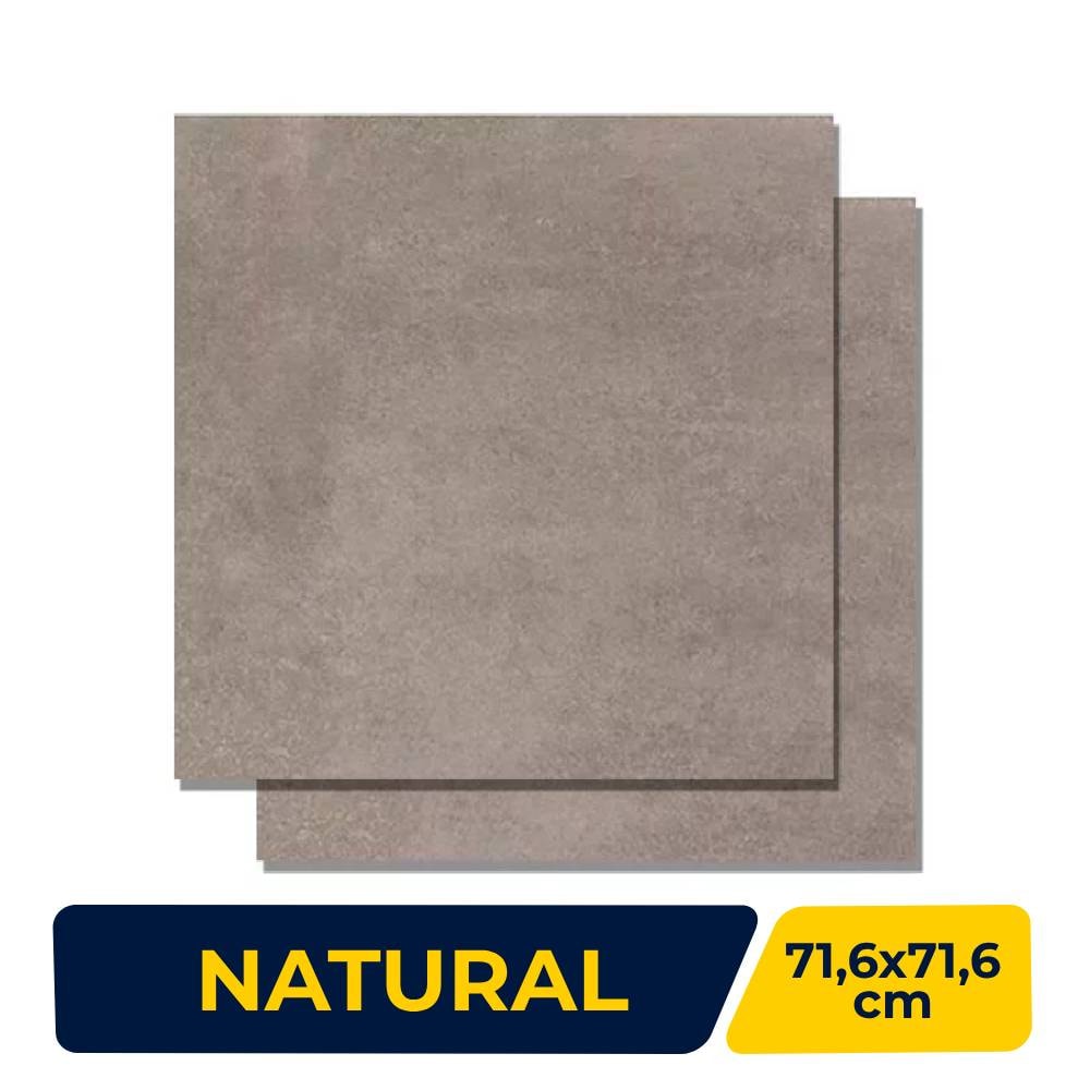 Porcelanato Natural 71.6x71.6cm Caixa 2,56m² Villagres Denver Retificado - 710074