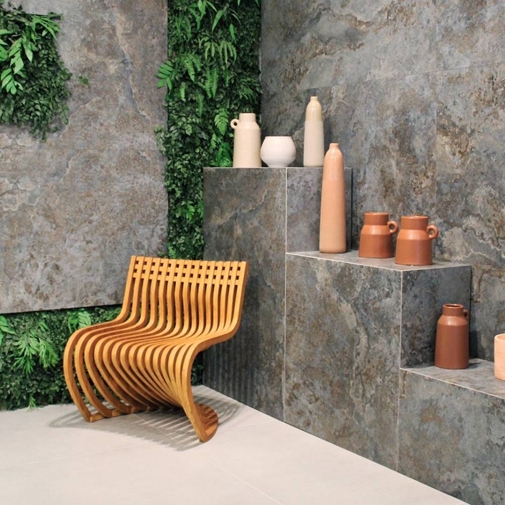 Porcelanato Natural 80,5x140cm Caixa 2,25m² Villagres Blu Siena Retificado - 800044