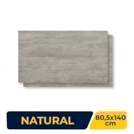 Porcelanato Natural 80,5x140cm Caixa 2,25m² Villagres Brut Decor Retificado - 800078