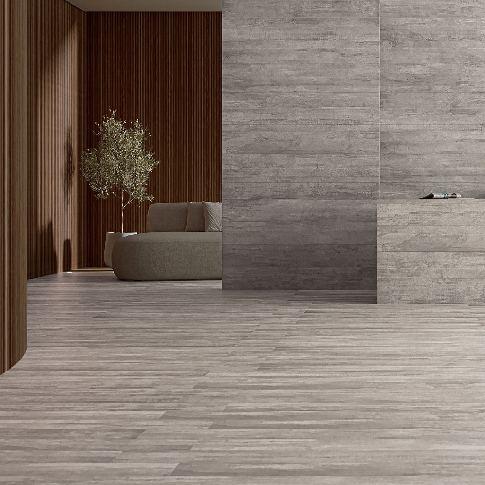 Porcelanato Natural 80,5x140cm Caixa 2,25m² Villagres Brut Decor Retificado - 800078