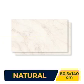Porcelanato Natural 80,5x140cm Caixa 2,25m² Villagres Elysium Retificado - 800079