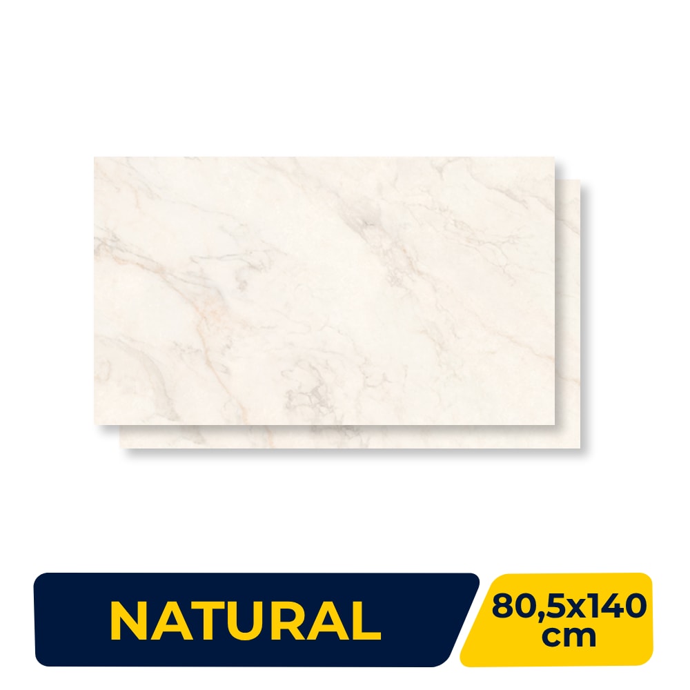 Porcelanato Natural 80,5x140cm Caixa 2,25m² Villagres Elysium Retificado - 800079