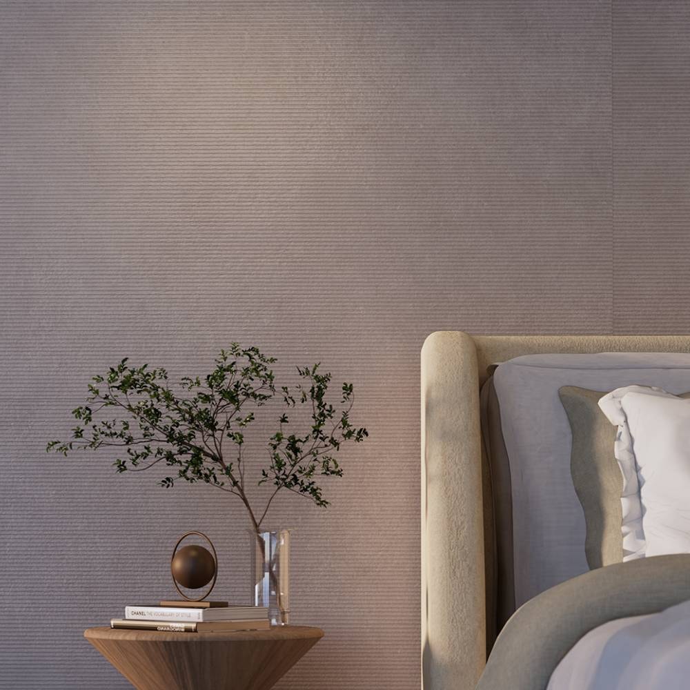 Porcelanato Natural 80,5x140cm Caixa 2,25m² Villagres Flow Decor Concret Retificado - 800069