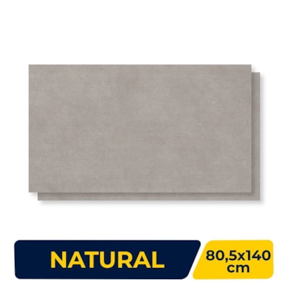 Porcelanato Natural 80,5x140cm Caixa 2,25m² Villagres Flow Decor Concret Retificado - 800069