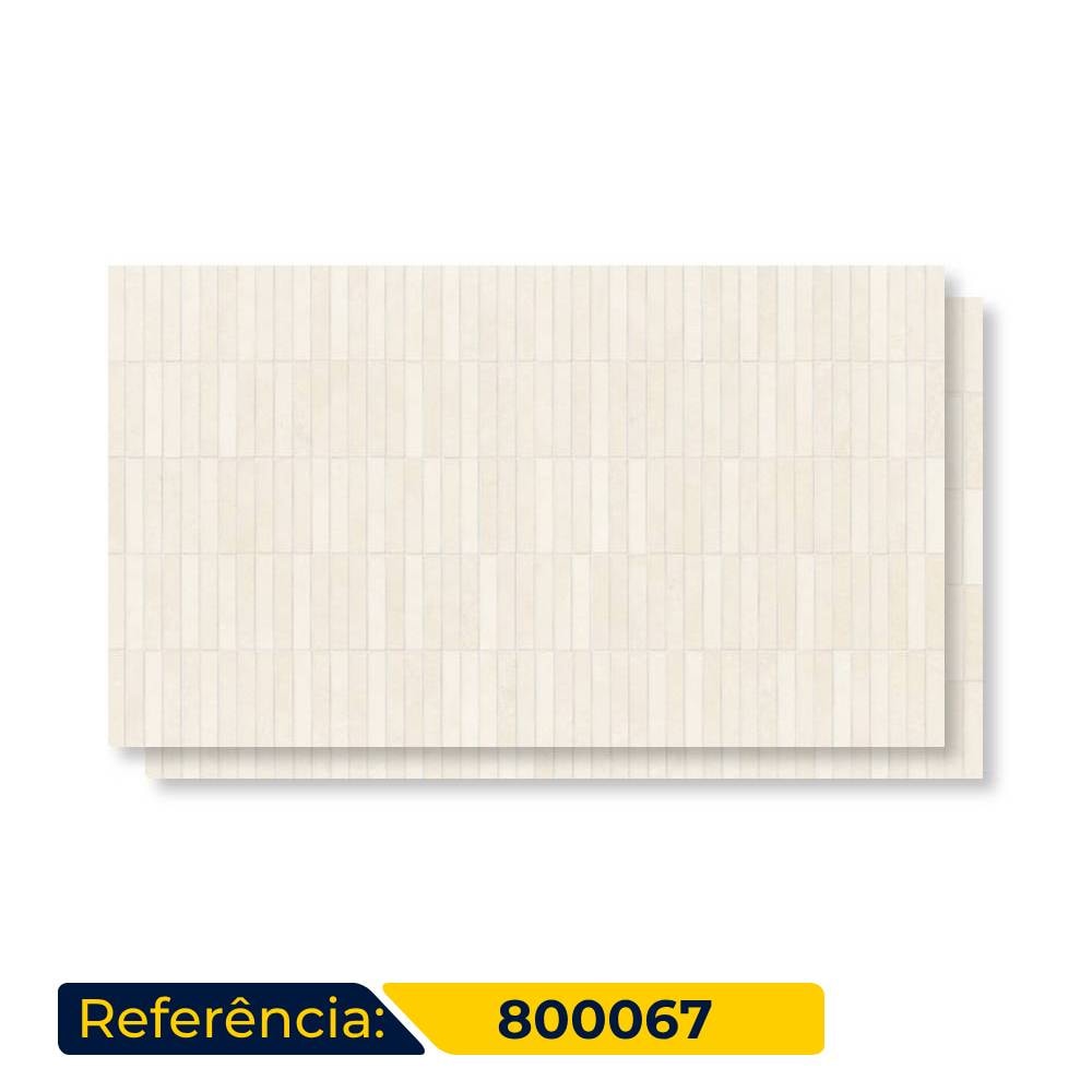Porcelanato Natural 80,5x140cm Caixa 2,25m² Villagres Mântova Bianco Decor Retificado - 800067