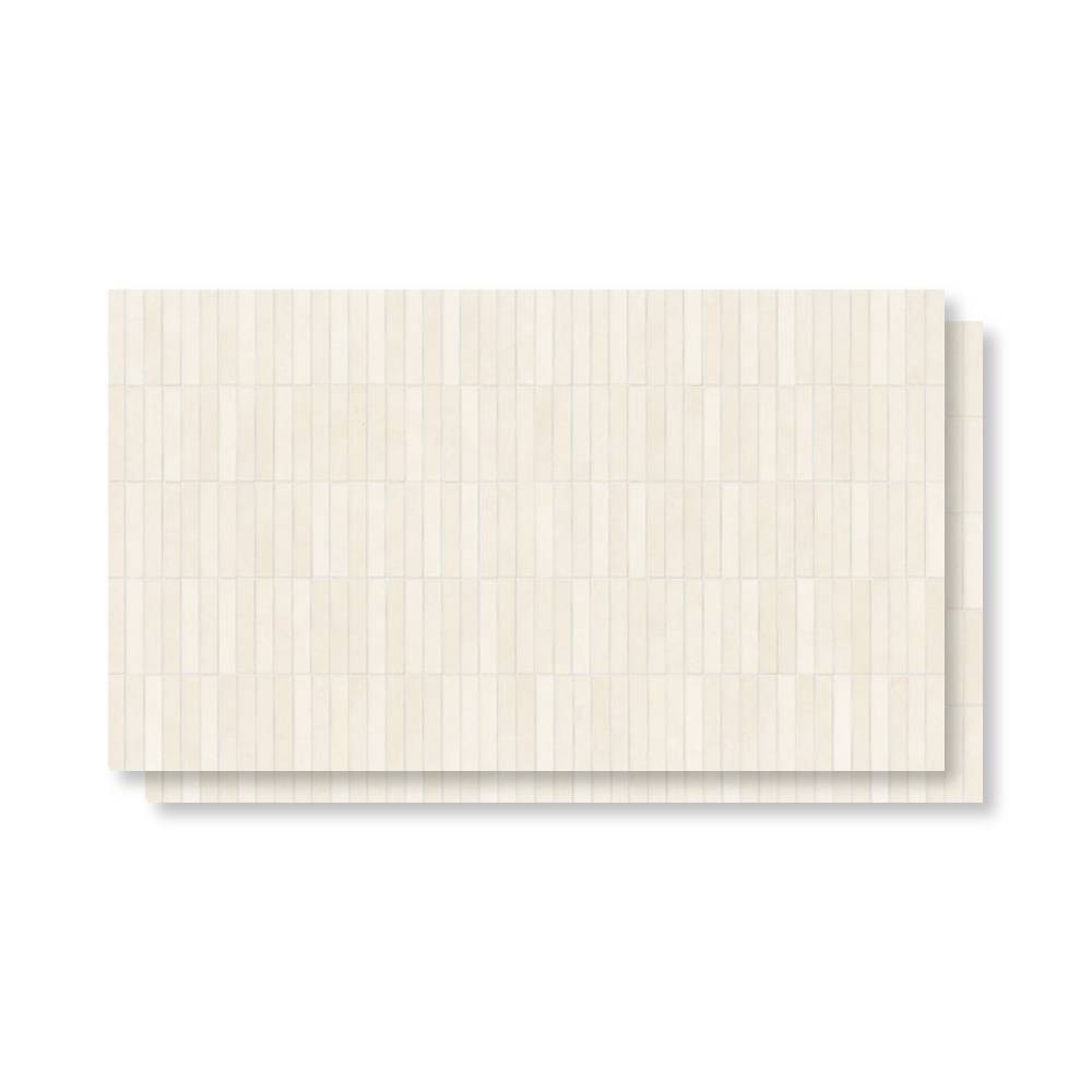 Porcelanato Natural 80,5x140cm Caixa 2,25m² Villagres Mântova Bianco Decor Retificado - 800067