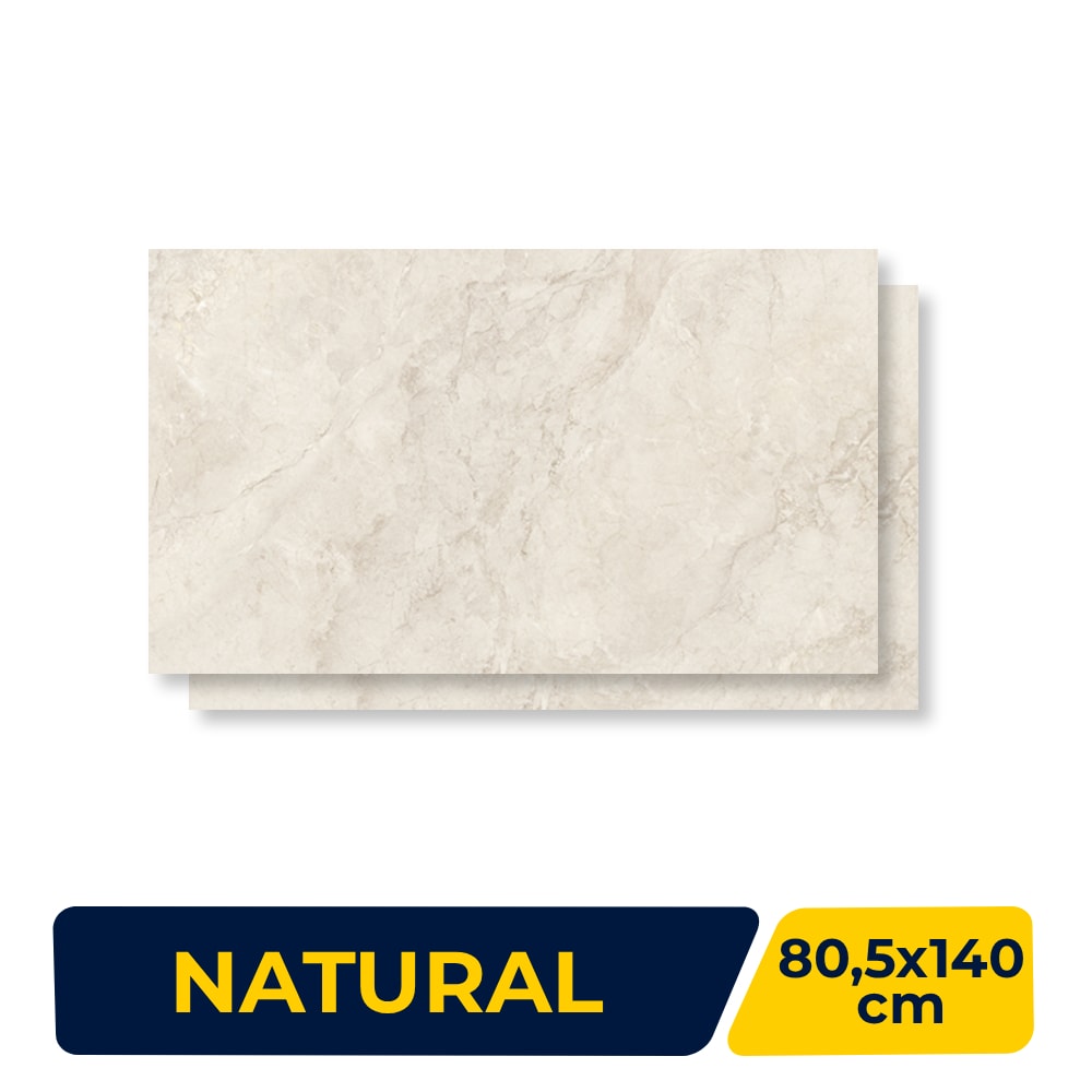 Porcelanato Natural 80,5x140cm Caixa 2,25m² Villagres Serenità Retificado - 800080