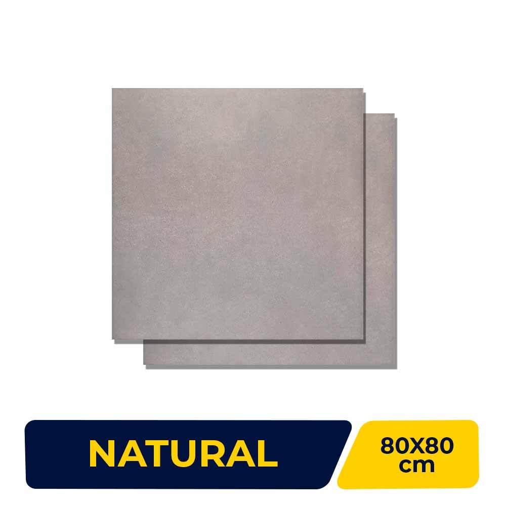 Porcelanato Natural 80x80cm Caixa 1,91m² Portobello Hit Carbom Retificado - 12277