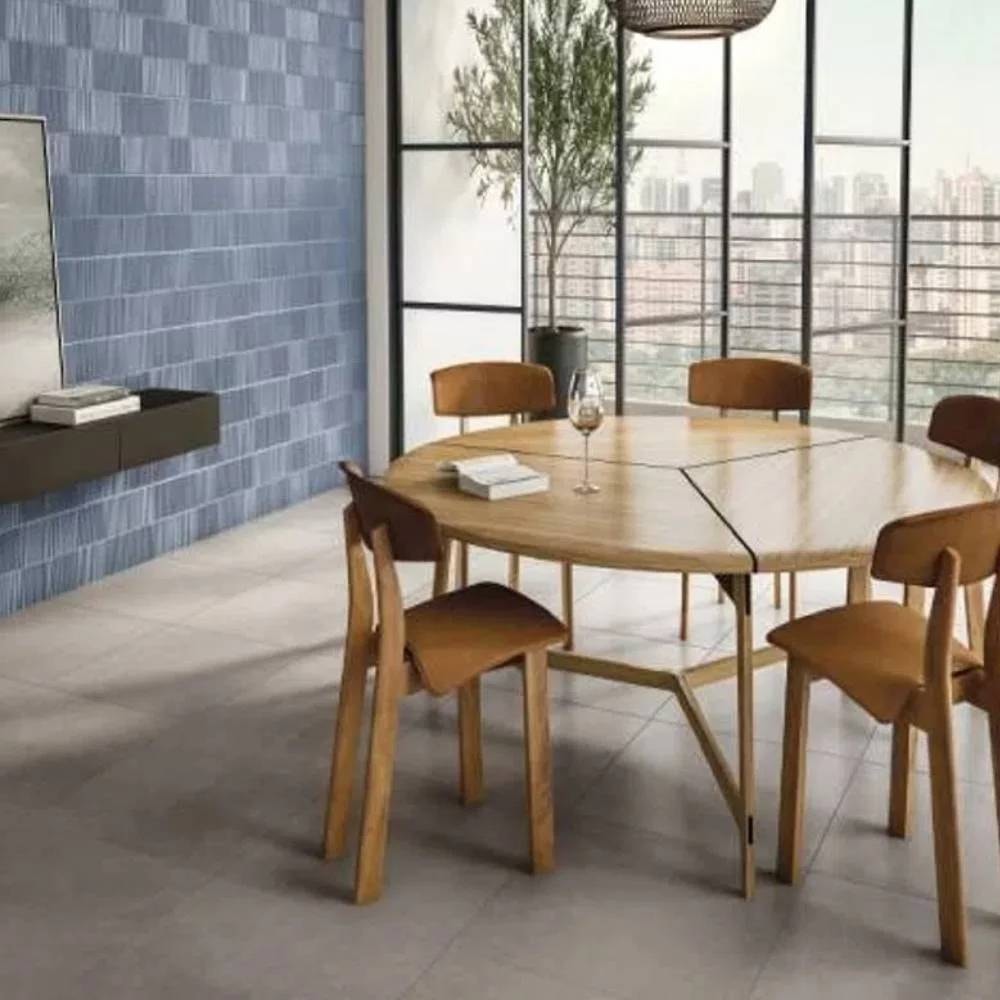 Porcelanato Natural 80x80cm Caixa 1,91m² Portobello Midnight Grey Retificado - 205357E