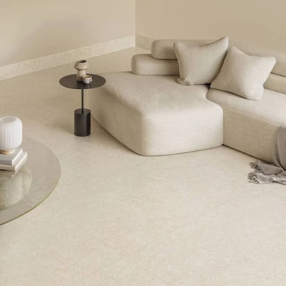 Porcelanato Natural 80x80cm Caixa 1,91m² Portobello Stone Off White Retificado - 205986E