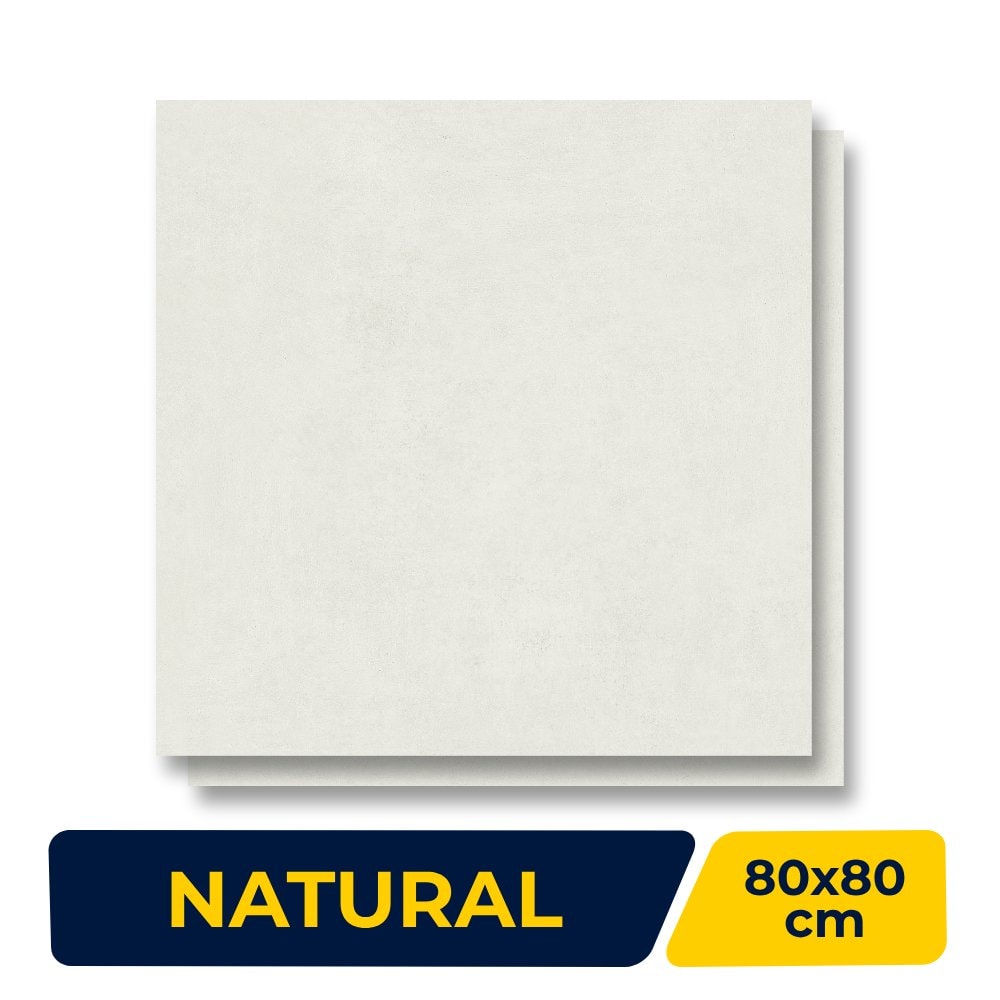 Porcelanato Natural 80x80cm Caixa 1,92m² Portinari Distrito Wh Retificado - 6061632