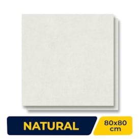 Porcelanato Natural 80x80cm Caixa 1,92m² Portinari Distrito Wh Retificado - 6061632