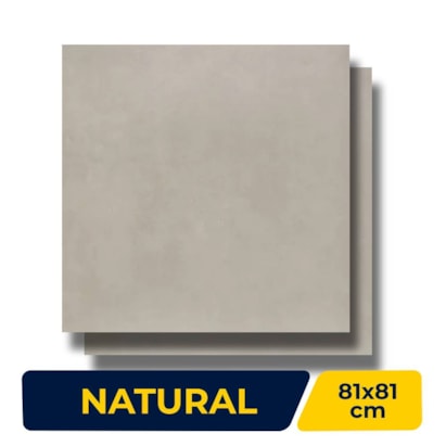 Porcelanato Natural 81x81cm Caixa 1,99m² Hit Gris Bold - 204741E