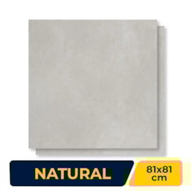 Porcelanato Natural 81x81cm Caixa 1,99m² Portobello Cimento Cinza Bold - 206544E