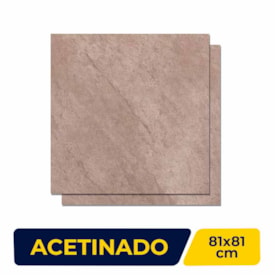 Porcelanato Natural 81x81cm Caixa 1,99m² Thor Amber Bold - 204837E