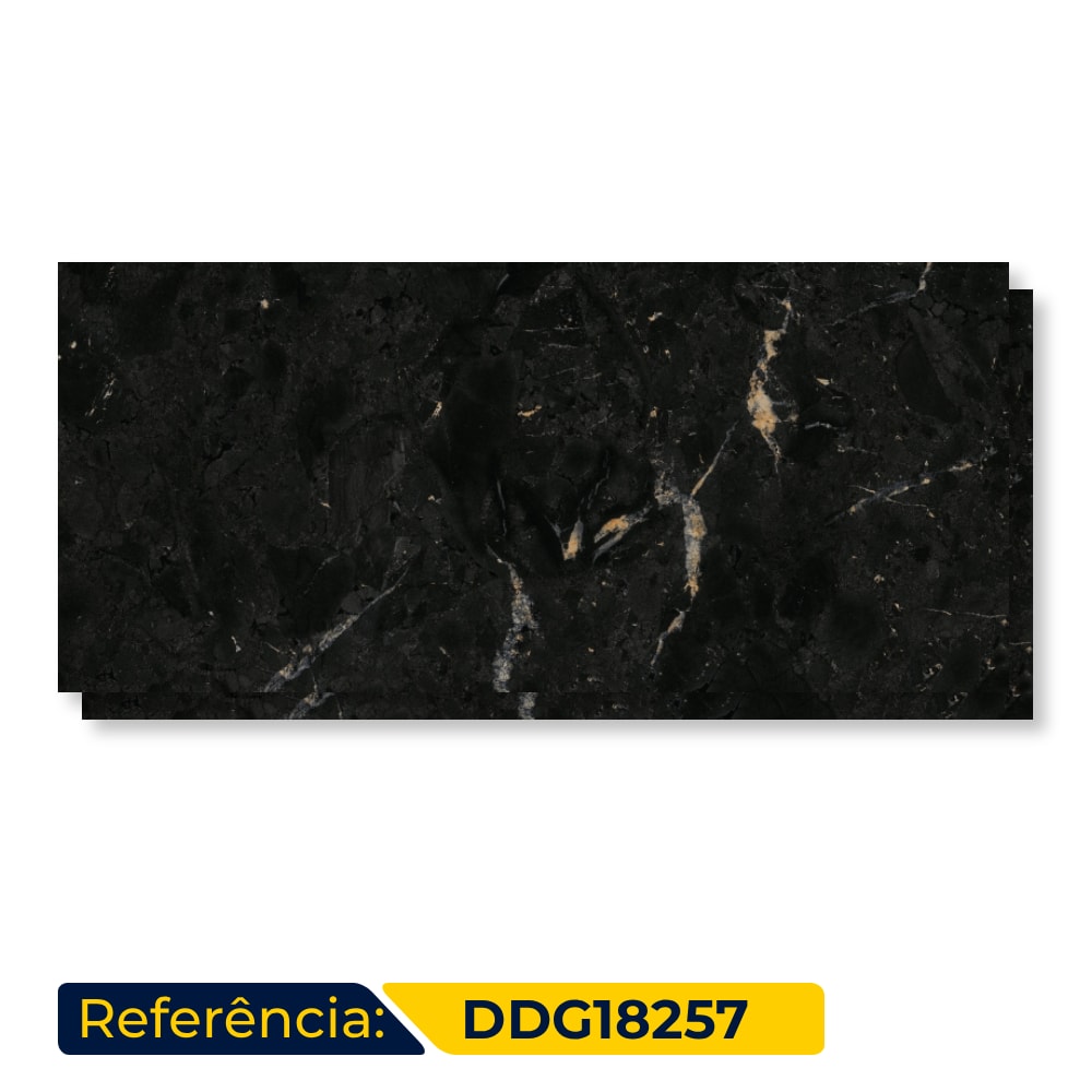 Porcelanato Natural 82x182cm Caixa 2,98m² Damme Negresco Retificado - DDG18257