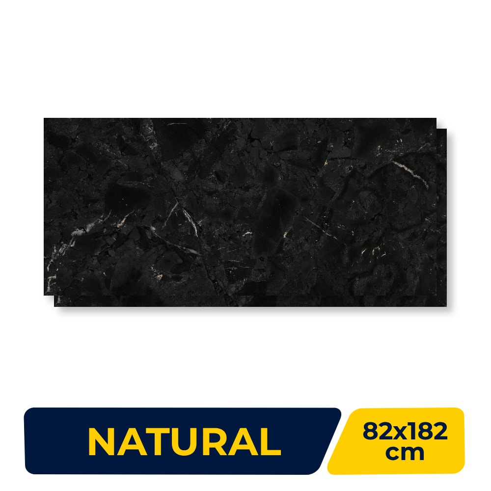 Porcelanato Natural 82x182cm Caixa 2,98m² Damme Negresco Retificado - DDG18257