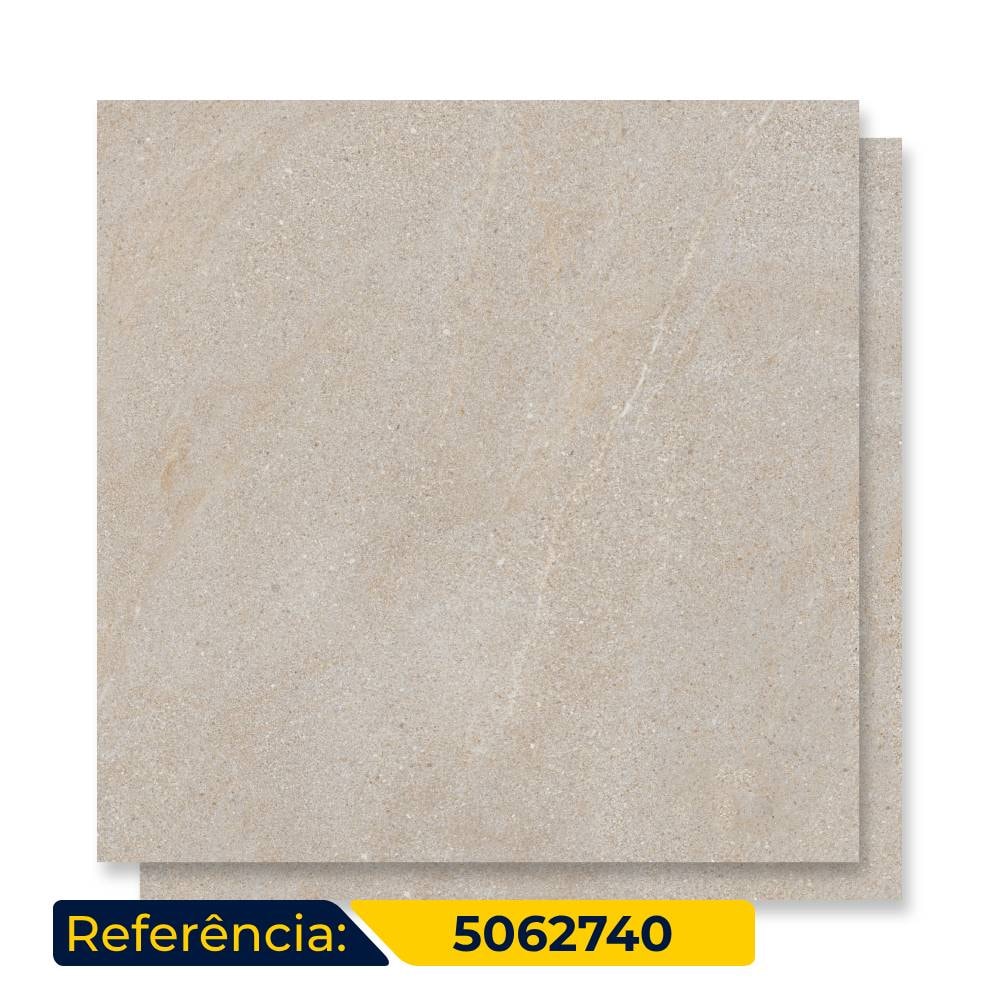 Porcelanato Natural 87,7x87,7cm Caixa 1,54m² Ceusa Arenito SGR Retificado - 5062740