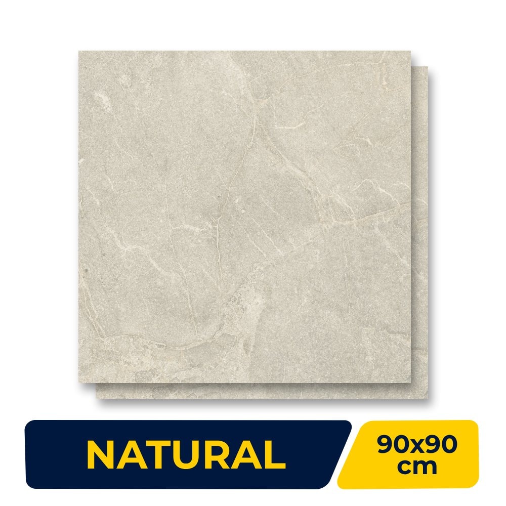 Porcelanato Natural 90x90cm Caixa 1,54m² Portinari Verona Be Retificado - 6062750