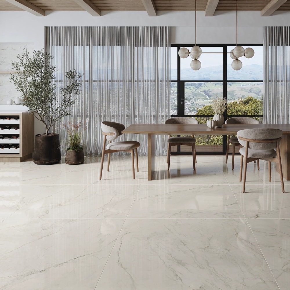 Porcelanato Natural 90x90cm Caixa 1,61m² Portobello Apuano Oro Retificado - 204636