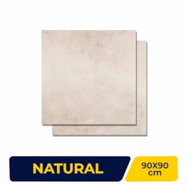 Porcelanato Natural 90x90cm Caixa 1,61m² Portobello Artsy Cement Retificado - 24613E