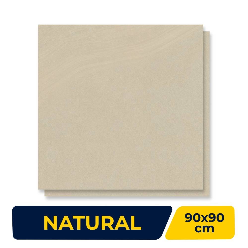Porcelanato Natural 90x90cm Caixa 1,62m² Portinari Santorini Sbe Retificado